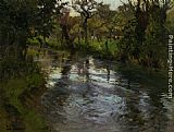 On the Banks by Fritz Thaulow